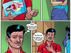 Savita Bhabhi dominates bra salesman in steamy encounter