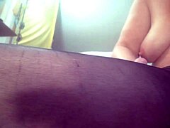 Hey, Dawnskye1962 ignores me while smoking in sheer black pantyhose
