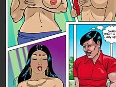 Savita Bhabhi dominates bra salesman in steamy encounter