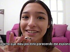 novinha finally gets her stepdad to bang hard while mom’s away - layla jenner at dennys mountain! 😍