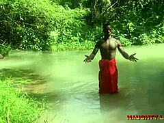 ebony african wife banging pastor during baptism.