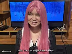 Step Sister Shows Off New Student Uniform with Impressive Blowjob Skills
