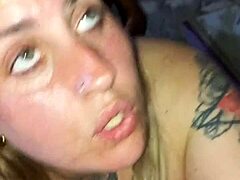 Pussy Drips with Intense Squirt While Taken from Behind in Action.