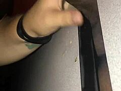 Thickdickbandit dominates at gloryhole with sloppy deepthroat and cum swallowing action