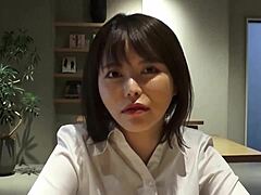 Secret Affair with Stunning Japanese Office Lady in Hidden Corner at Work.