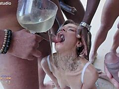 Insatiable Brazilian Russah Fucks 5 Studs Hard! Intense DAP Action Unleashed!