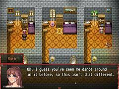 so, in harem in another world hentai game ep 33, there’s feet tickling and footjob right after a sweaty dance workout, wild stuff!