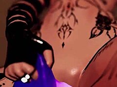 Trans Girl Rides Dildo in VR Until She Cums Hard