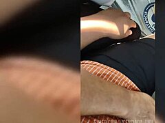 Why does this curvy mature wear tight leggings outdoors?