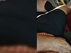 Why does this curvy mature wear tight leggings outdoors?