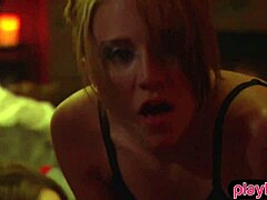 Real amateur chick stumbles into swinger party chaos