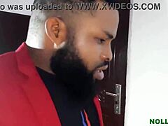 Corporate sex scene with intense ebony action in the office