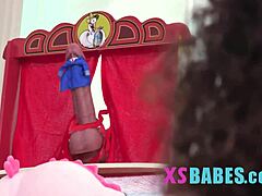 omg, tiny teen gettin stuffed by puppetmaster's huge meat... so crazy