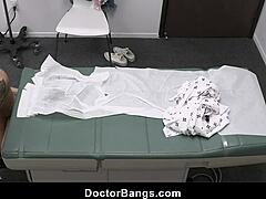 pervert doctor seduces shy teen with glasses for a rough pounding. innocent girl gets bent over in hospital room.