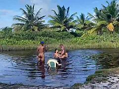 brazilian wife fucked bare by another guy while husband cries