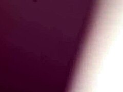 Shy Desi teen in black corset gives awkward POV lap dance