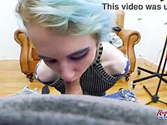 petite exotic coed raven rubs twat and gets jizzed