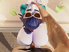 Widowmaker Enjoys Steamy French Vacation Fun