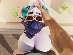 Widowmaker Enjoys Steamy French Vacation Fun