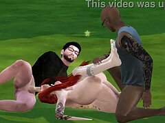 Sims 4 Porn: Mortimer and Duncan Bang Whore Sabri with Mercedes