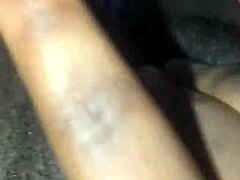 Small Tit Ebony Teases with Solo Pussy Play