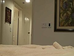 Scarlett Johnson takes brutal anal in POV casting on California sofa.