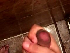 Much Cum from a Brazilian Dick in Solo Action