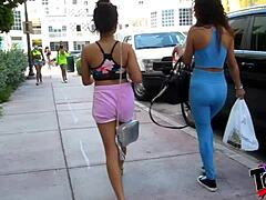 18yo teen interracial threesome with Latina and tiny Filipina. South Beach Airbnb shoot in Miami BTS!