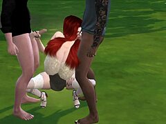 Sims 4 Porn: Mortimer and Duncan Bang Whore Sabri with Mercedes