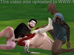 Sims 4 Porn: Mortimer and Duncan Bang Whore Sabri with Mercedes