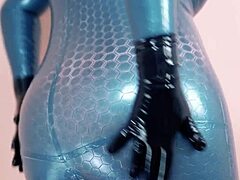 Milf Fetish Model Arya Grander Teases in Latex Rubber Catsuit. This Erotic Video Drives Me Wild Every Time!
