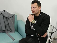 Hunt4K Shaved Pussy Drilled Hard in Front of Her Boyfriend