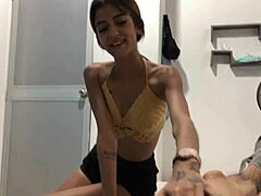 My Tiny Stepsister Begs to Please Me in My Room
