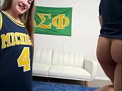 Real College Sluts Athena Heart and Ashlyn Angel Get Wild in University Dorm