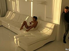 Black Asian Teen Craves Riding Red Cock Hard