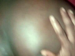 Pretty Ebony Girl with Big Ass Takes on a Massive Challenge.