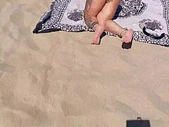 Damn! A Good Bitch Fucked Hard on the Beach
