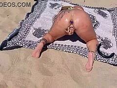 Damn! A Good Bitch Fucked Hard on the Beach