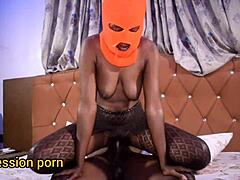Expression of joy with this stunning ebony beauty