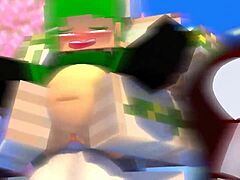 Slut with Big Tits and Ass in Action