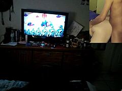 Chubby gamer chick takes a hard interracial dick with ease