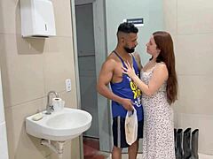 My coworker banged my wife with me in the company locker room