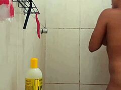 Latina Novinha Caught Bathing at In-Law’s House