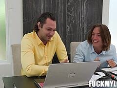 Punishing the boss with Axel and Brad. Their intense revenge on Jordan hits hard with milf action