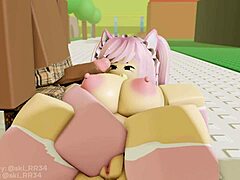 Yo, pink-haired freak just got slammed hard! 😜