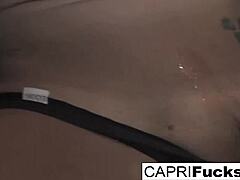 Capri Cavanni Teases Her Wet Pussy with Amazing Big Tits