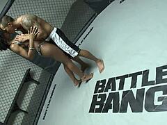 Man, banging in an MMA ring with this sexy milf was wild!