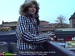 Holy cow, check out three young Czech amateurs getting wild with public sex in broad daylight!