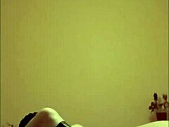 Maitresse K in body and stockings dominates slave hard