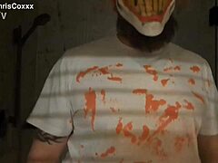 Pissy the Clown dominates with wild shower play in a raw tattooed encounter.
